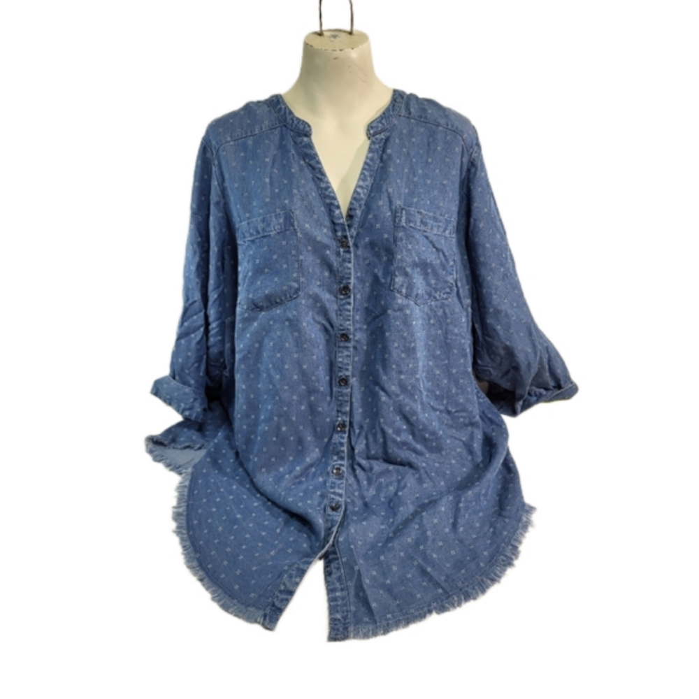 Torrid Blue Denim Blouse